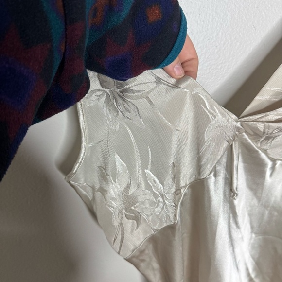 Vintage Val Mode Lingerie Shimmery Gold Night Gown Slip Dress - Picture 4 of 11